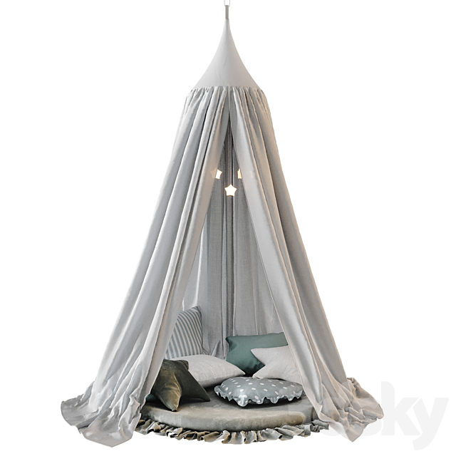 Canopy for childrens room 3ds Max - thumbnail 3