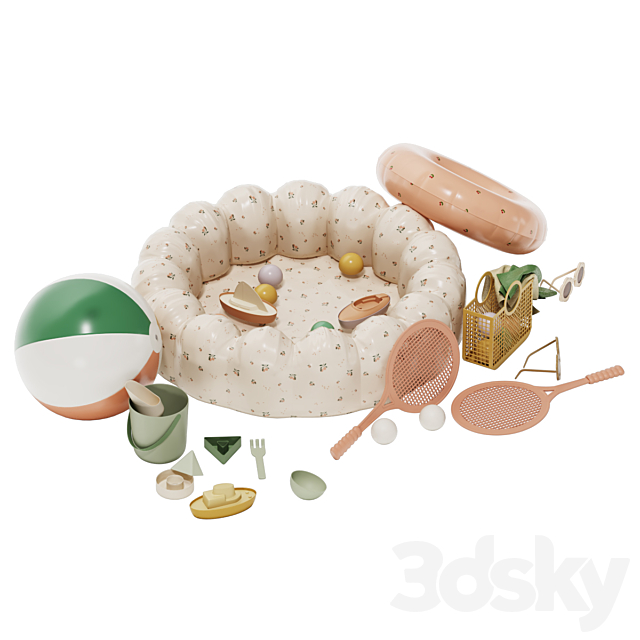 Children Decor Set 13 3ds Max - thumbnail 3