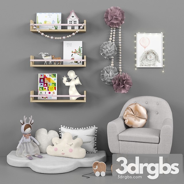 Children Set 40 3dsmax Download - thumbnail 1