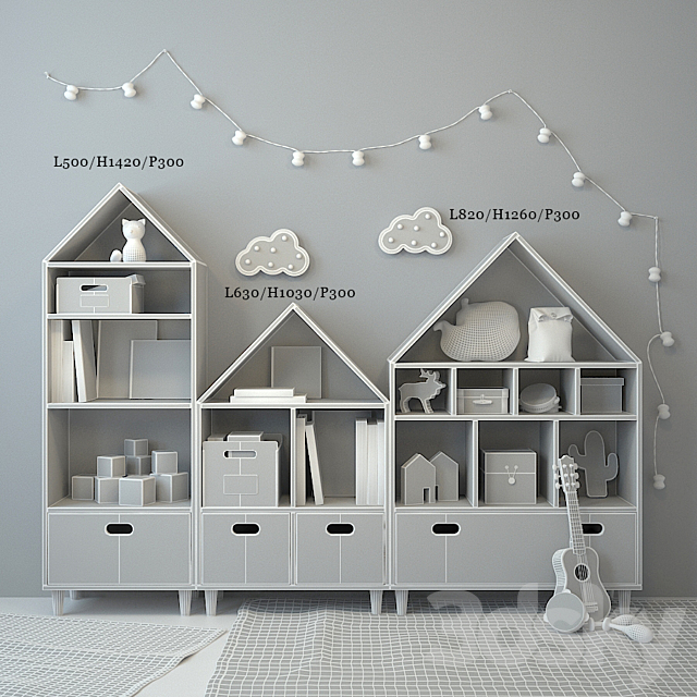 Children’s furniture and accessories 17 3ds Max - thumbnail 3