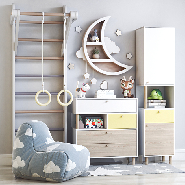 Children’s furniture Deakins and toys 3ds Max - thumbnail 1