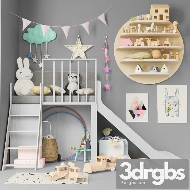 Childrens Room with Toys and Furniture for Children 3 - thumbnail 1