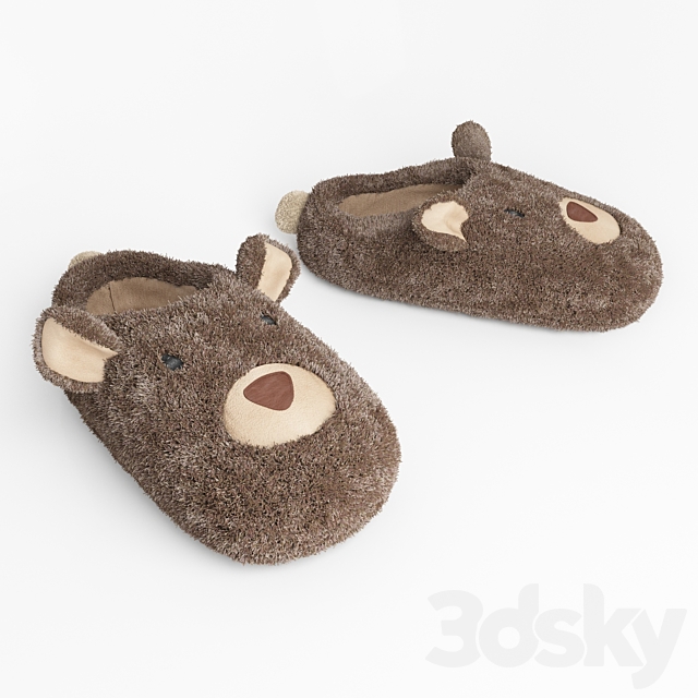 Children’s slippers 3ds Max - thumbnail 1