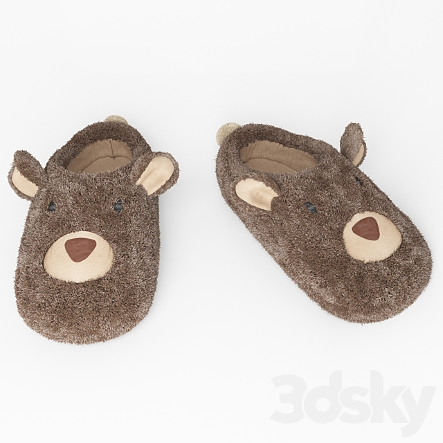 Children’s slippers 3ds Max - thumbnail 2