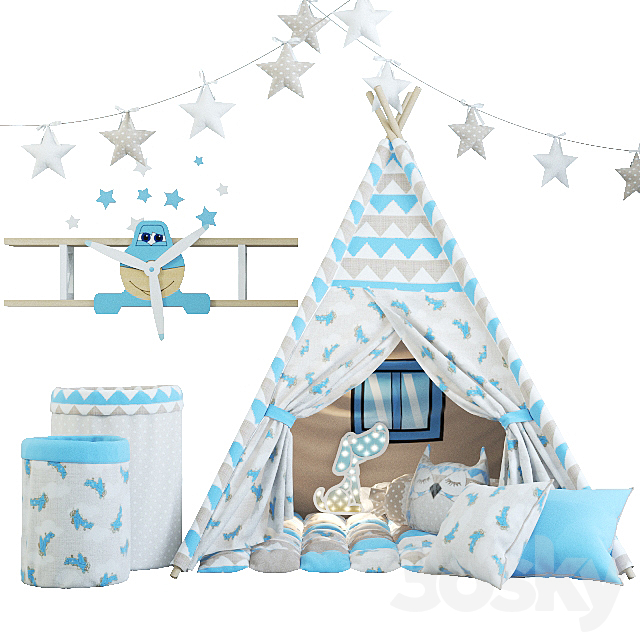 Children’s tent 3ds Max - thumbnail 1