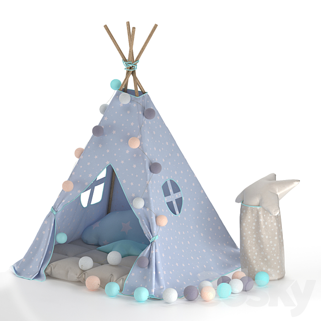 Children’s Wigwam 3ds Max - thumbnail 1