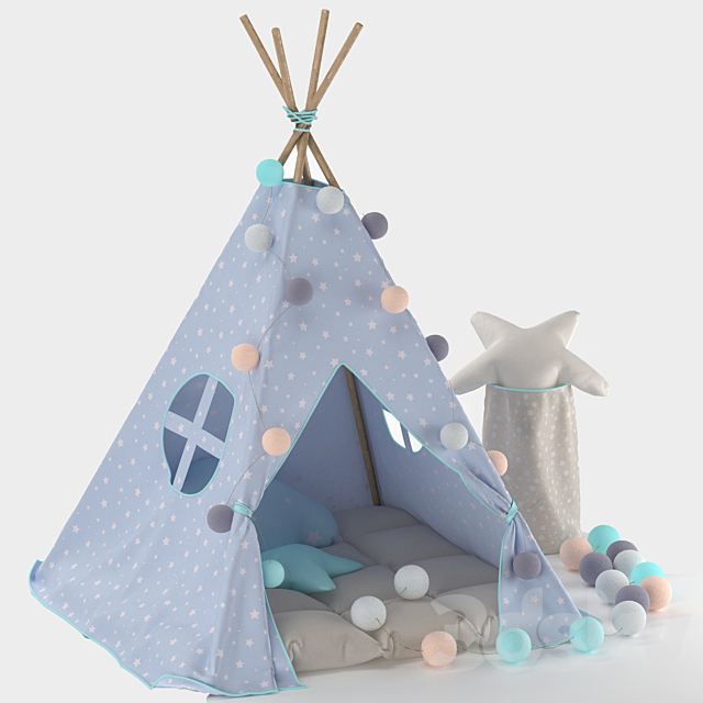 Children’s Wigwam 3ds Max - thumbnail 2