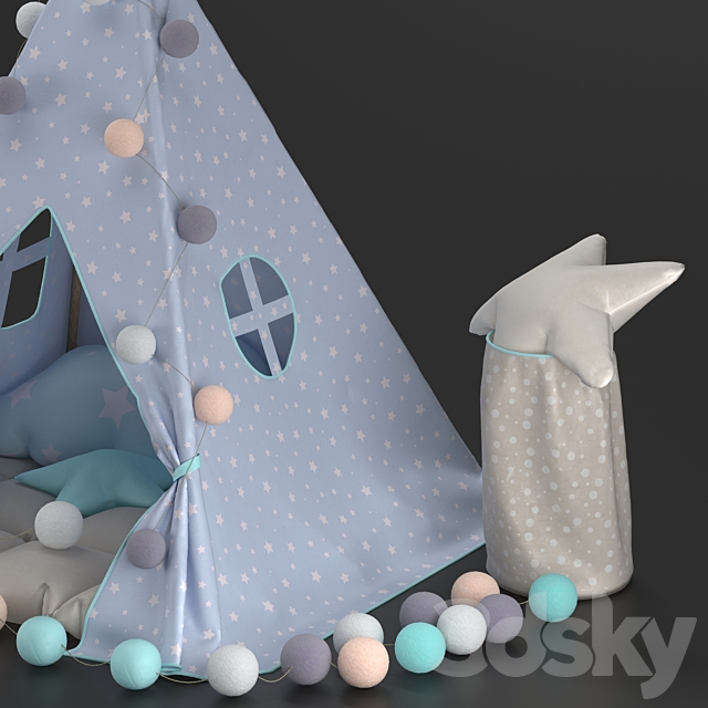 Children’s Wigwam 3ds Max - thumbnail 3