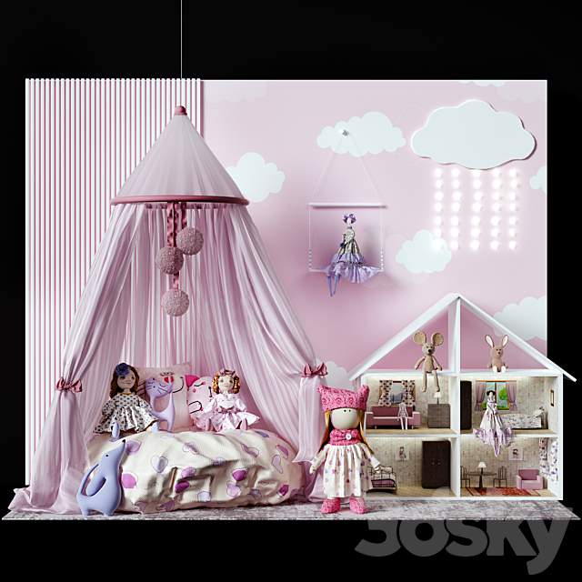 Childroom decor vol_15 3ds Max - thumbnail 1