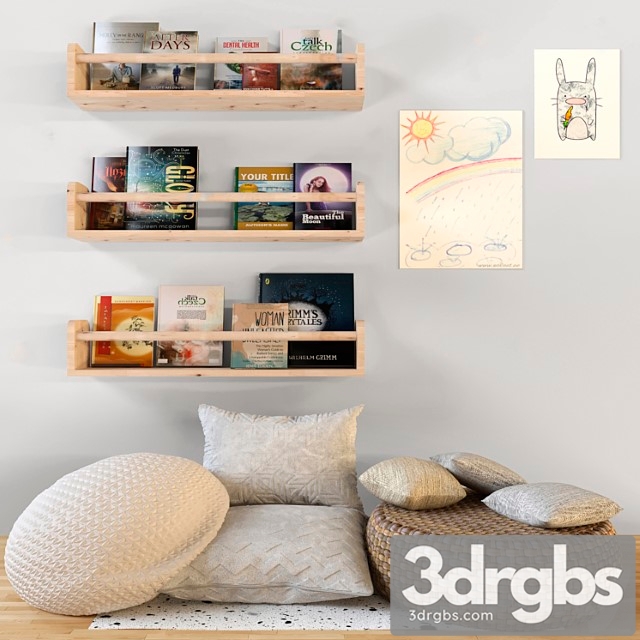 Childroom Set 341 3dsmax Download - thumbnail 1