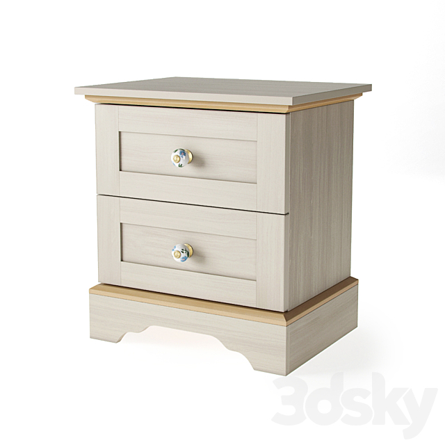 Cilek Flora Nightstand 20.01.1601.01 3ds Max - thumbnail 1