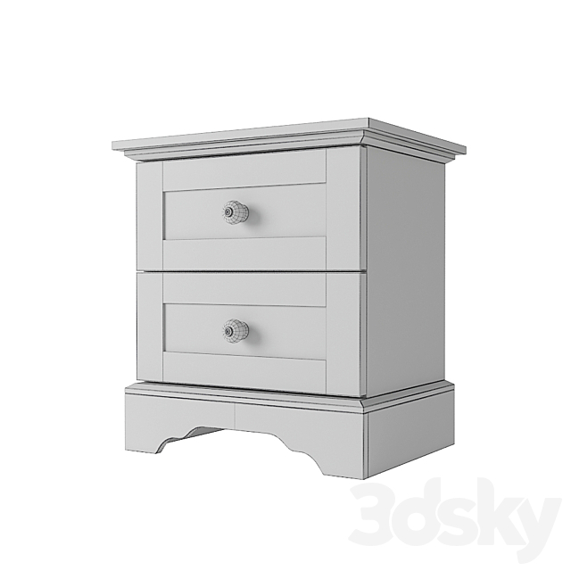 Cilek Flora Nightstand 20.01.1601.01 3ds Max - thumbnail 2