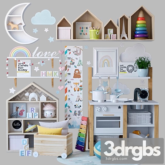 Decor For The Nursery 2 3dsmax Download - thumbnail 1