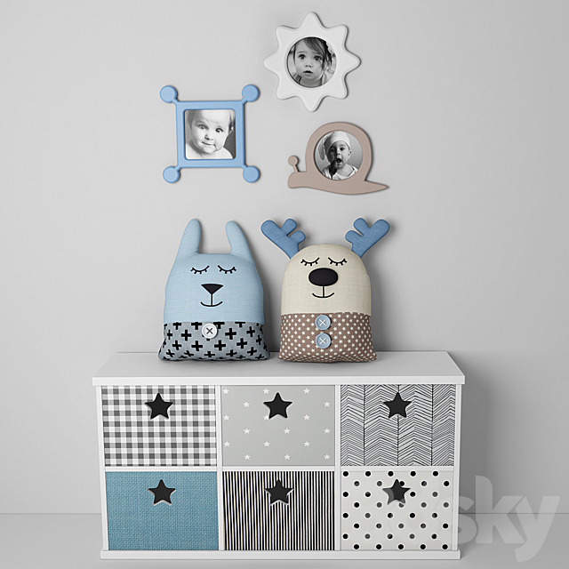 Decorative set for children 3ds Max - thumbnail 1