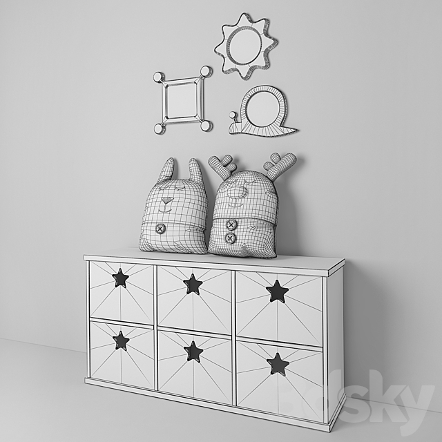 Decorative set for children 3ds Max - thumbnail 3