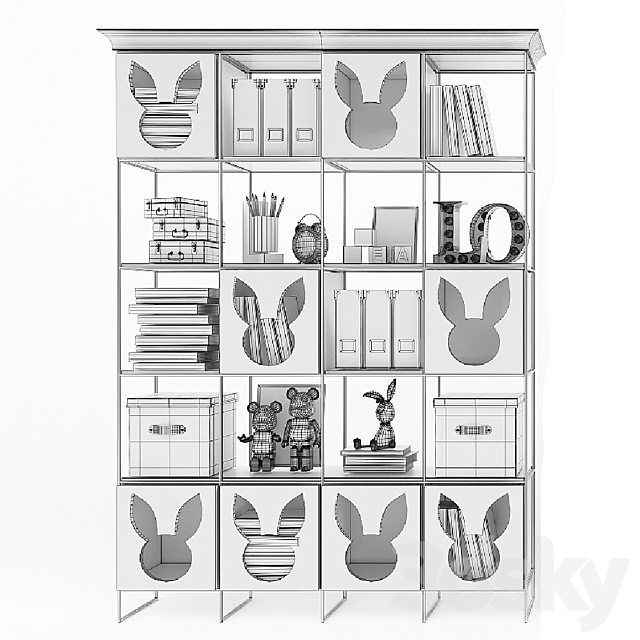 EFI Concept Kid _ Miss Bunny – shelving 3ds Max - thumbnail 2