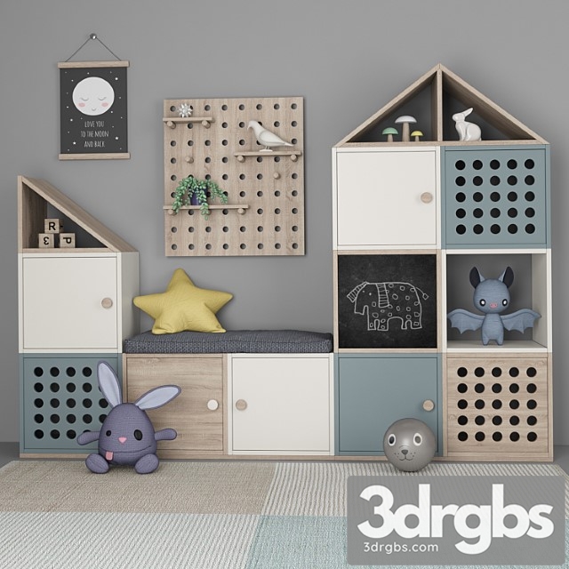 Furniture For Children 2 3dsmax Download - thumbnail 1