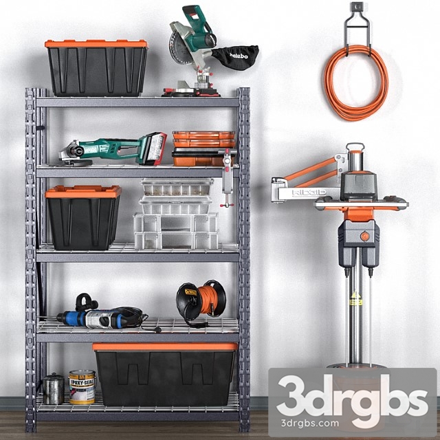 Garage Tools Set 12 3dsmax Download - thumbnail 1