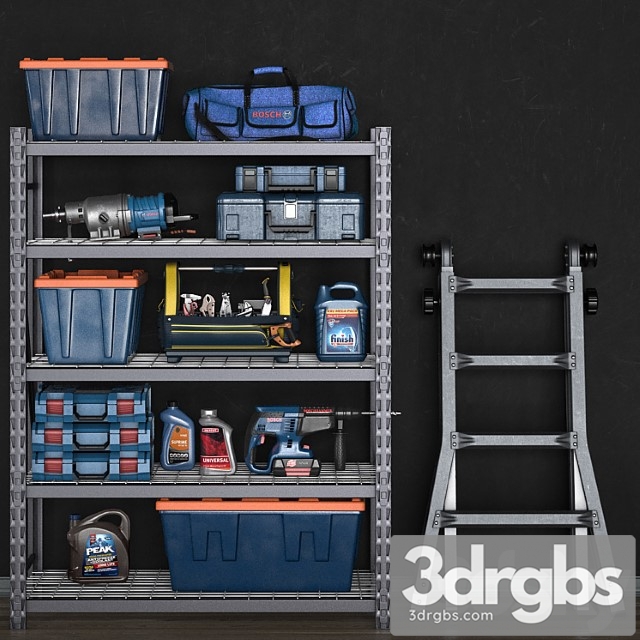 Garage Tools Set 14 3dsmax Download - thumbnail 1