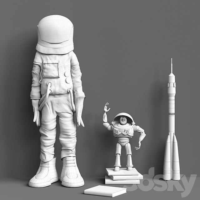 “I have a cosmonaut at my mother” 3ds Max - thumbnail 3