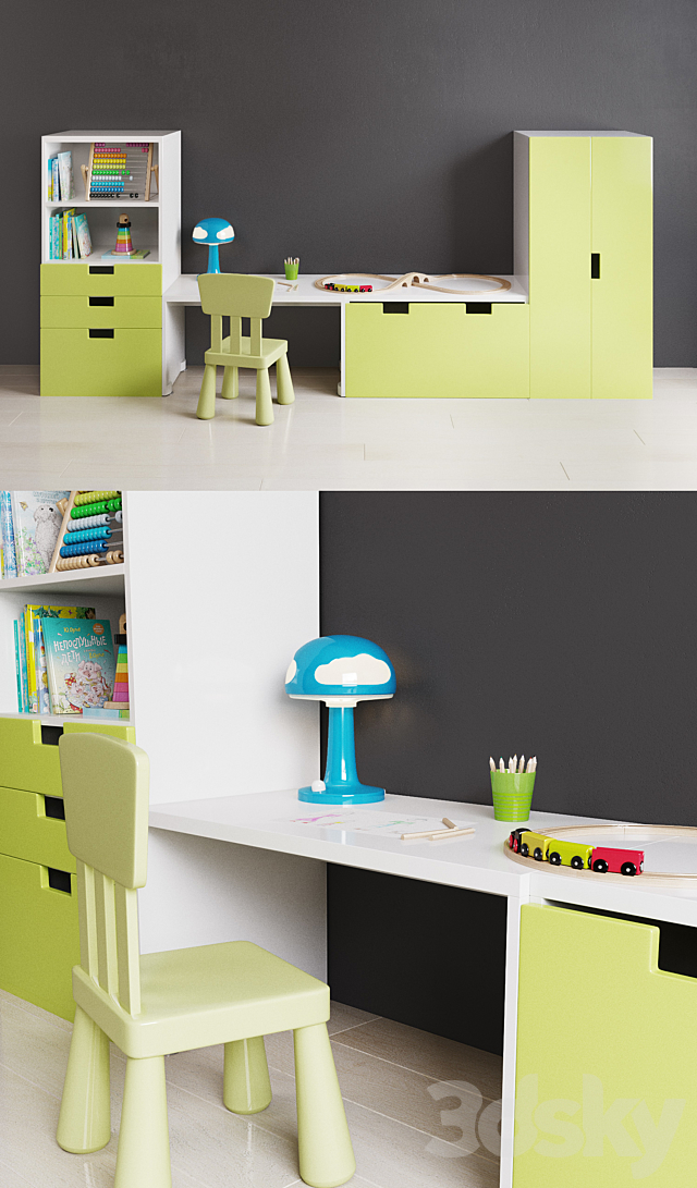 Ikea sets for children 3ds Max - thumbnail 2