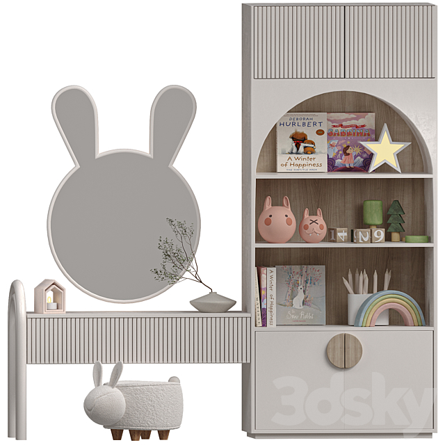 Kids Furniture 03 3ds Max - thumbnail 1