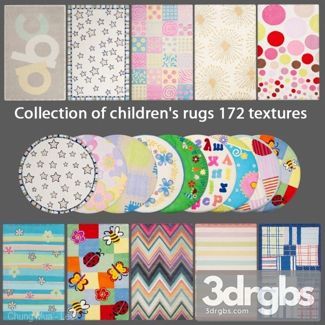 Kids Rugs 3dsmax Download - thumbnail 1