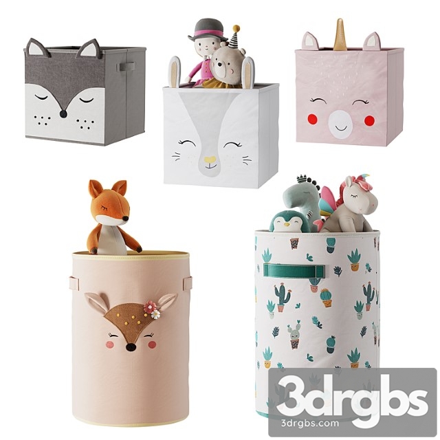 Kids storage baskets 02 - thumbnail 1