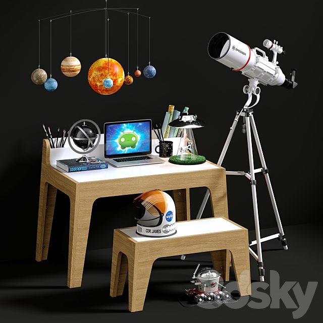 Little astronomer 3ds Max - thumbnail 1