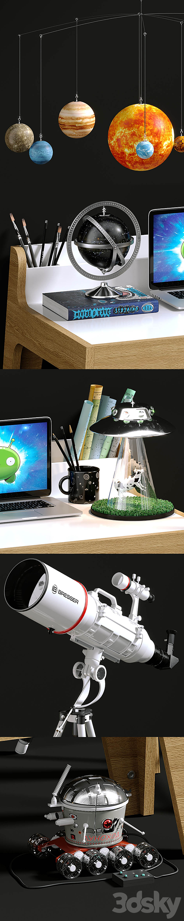 Little astronomer 3ds Max - thumbnail 2