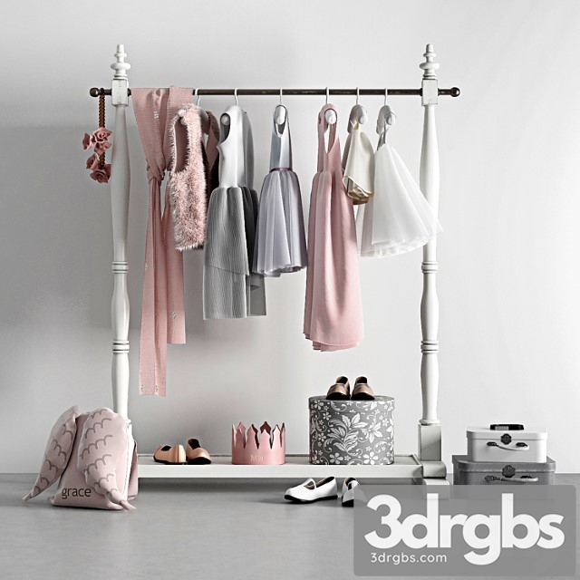 Mini Wardrobe Rack 3dsmax Download - thumbnail 1