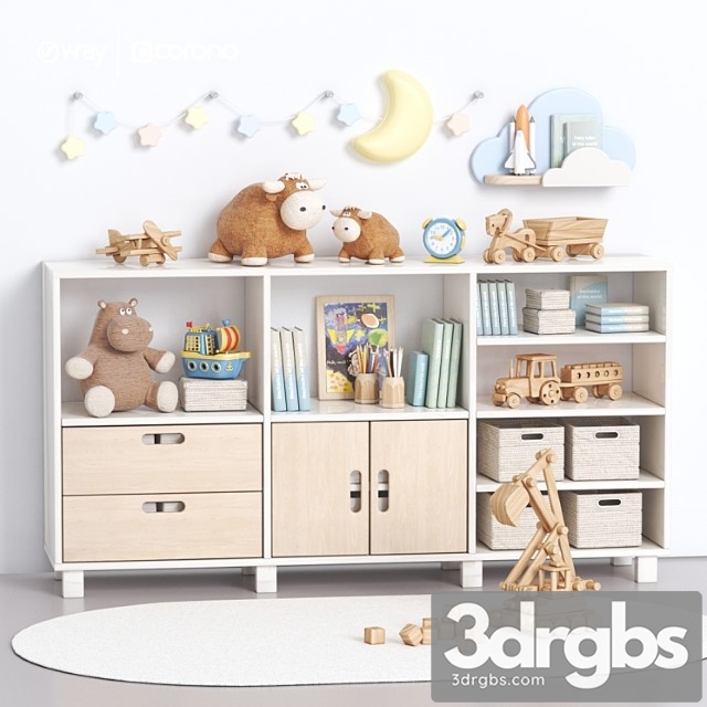 Nursery Furniture 01 3dsmax Download - thumbnail 1