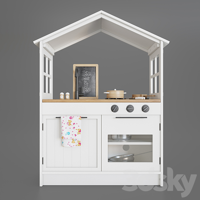 Pottery Barn My First Farmhouse Play Kitchen 3ds Max - thumbnail 2