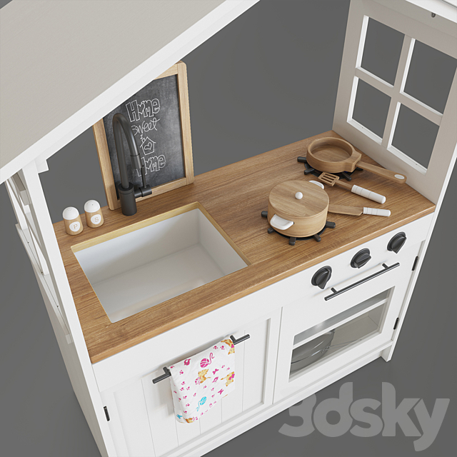 Pottery Barn My First Farmhouse Play Kitchen 3ds Max - thumbnail 3