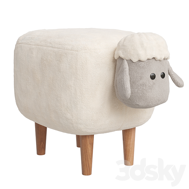 Pouffe Sweet Lamb Combi 3ds Max - thumbnail 1