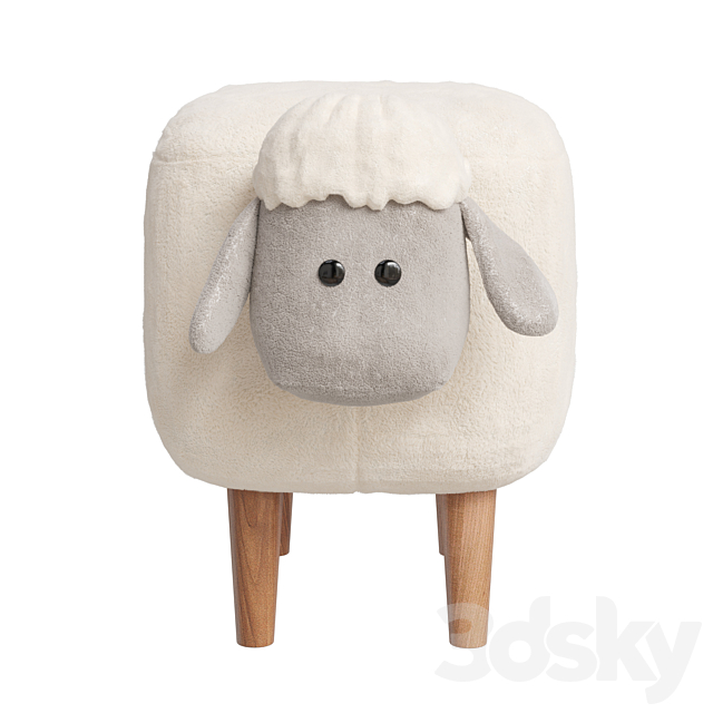 Pouffe Sweet Lamb Combi 3ds Max - thumbnail 2