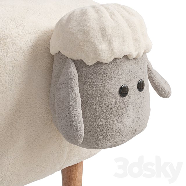 Pouffe Sweet Lamb Combi 3ds Max - thumbnail 3