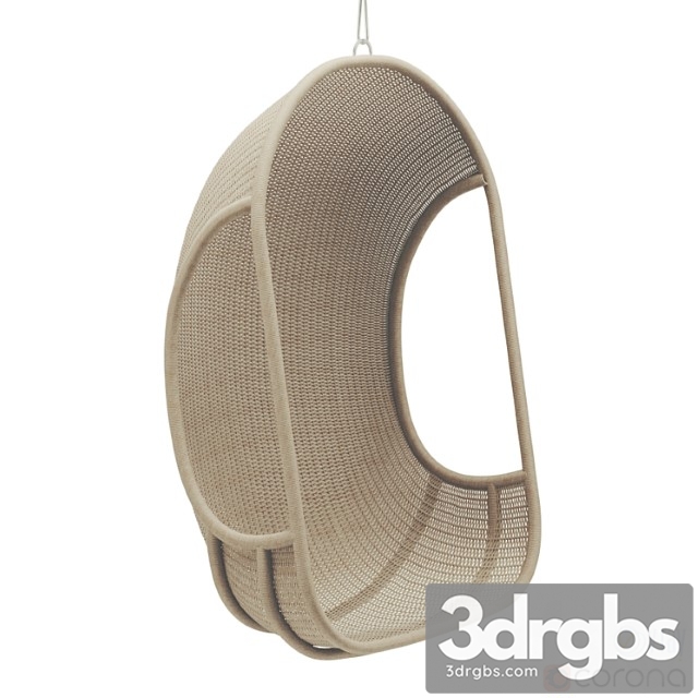 Rh teen wicker hanging chair - thumbnail 1