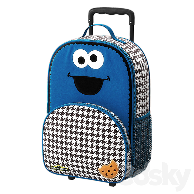 Sesame street luggage model 3ds Max - thumbnail 3