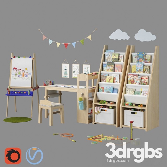 Set For Children 3dsmax Download - thumbnail 1