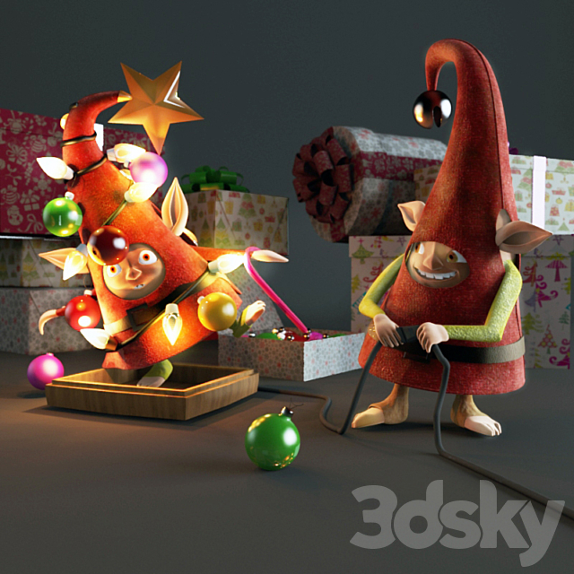 Shine Christmas tree! 3ds Max - thumbnail 1