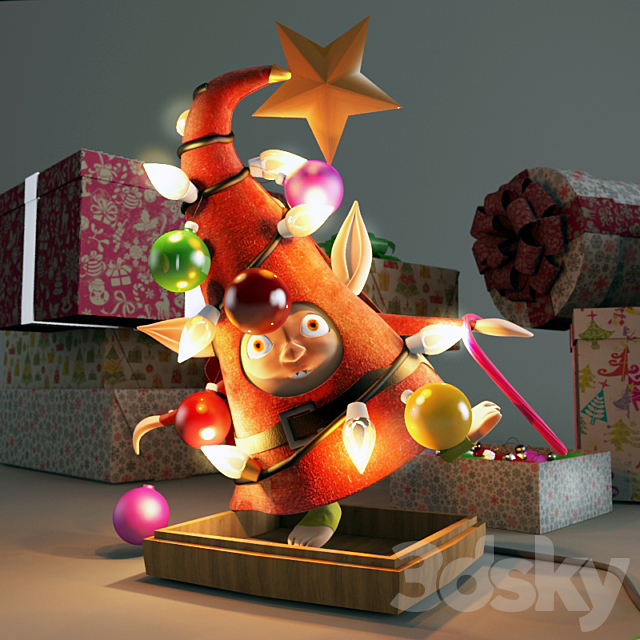 Shine Christmas tree! 3ds Max - thumbnail 2