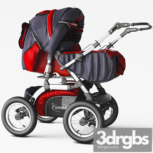 Stroller For Children Anmar 3dsmax Download - thumbnail 1