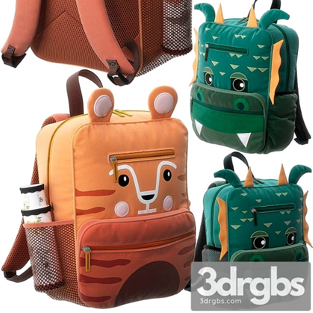 Tiger Dragon Backpack 3dsmax Download - thumbnail 1