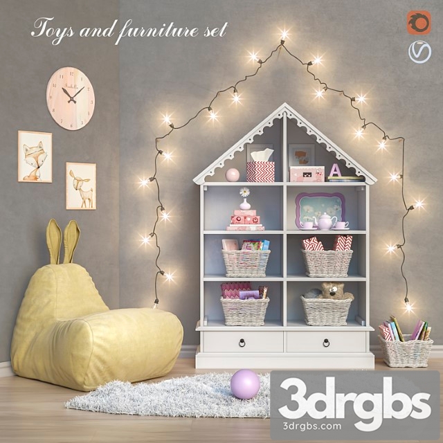 Toys and Furniture Set 21 3dsmax Download - thumbnail 1