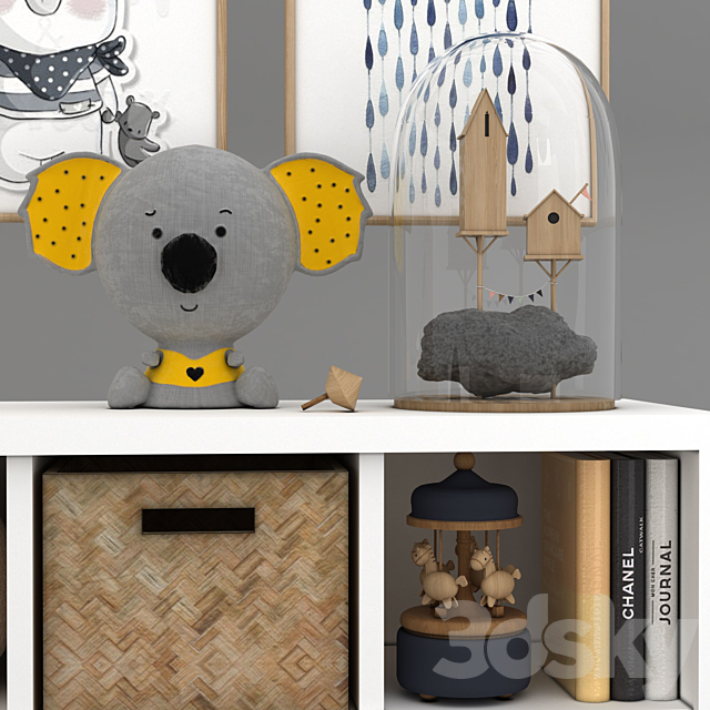 toys and furniture set 3ds Max - thumbnail 2