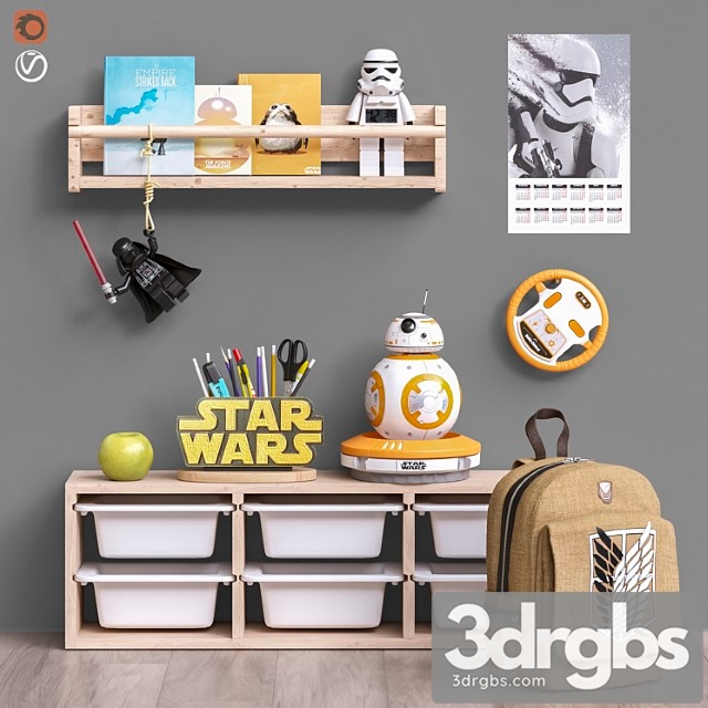 Toys and Furniture Set 50 3dsmax Download - thumbnail 1