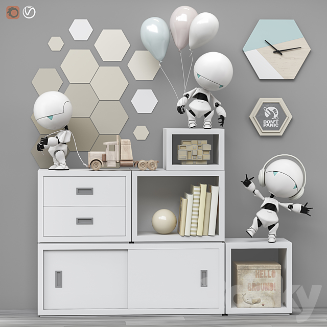 Toys and furniture set 77 3ds Max - thumbnail 1