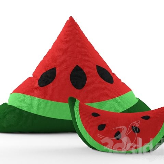 watermelon pillow 3ds Max - thumbnail 1