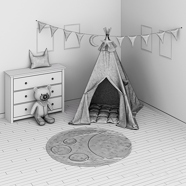 Wigwam_room 3ds Max - thumbnail 3